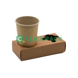 Suport din carton natur 2 pahare